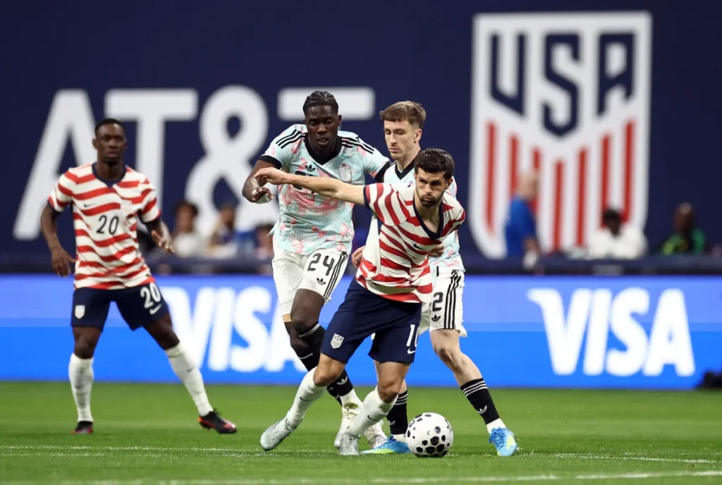 美國隊與比利時隊